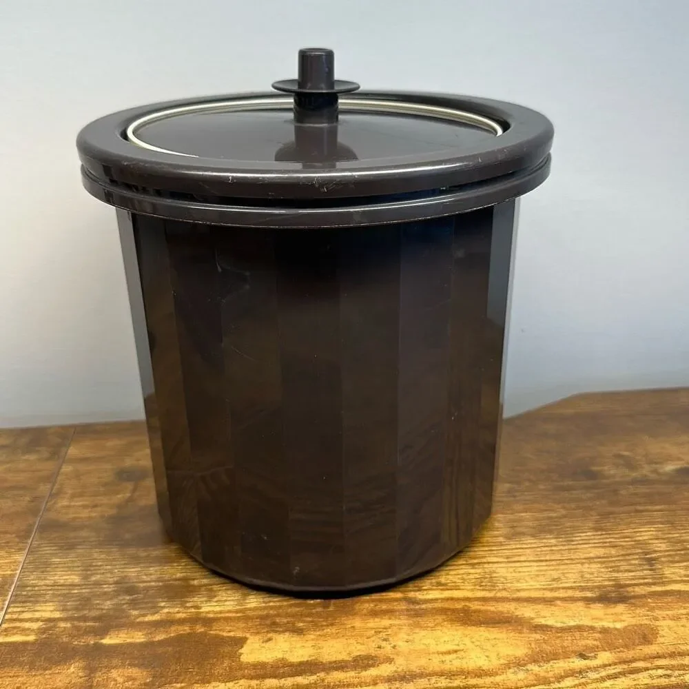 TUPPERWARE Vintage Tupperwear Ice Bucket Insulated Brown‎ 1683-2
